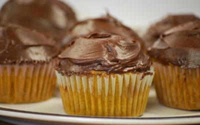 Chocolate Pumpkin Cupcakes