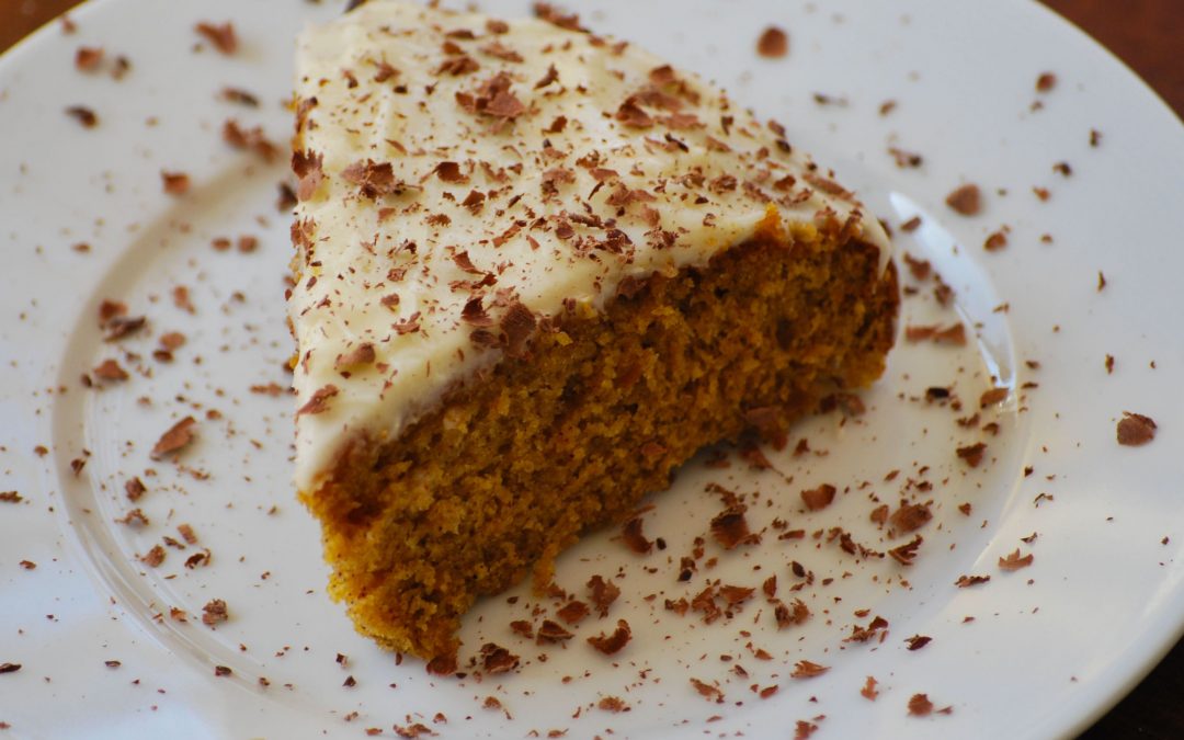 Pumpkin Cake with Maple Frosting