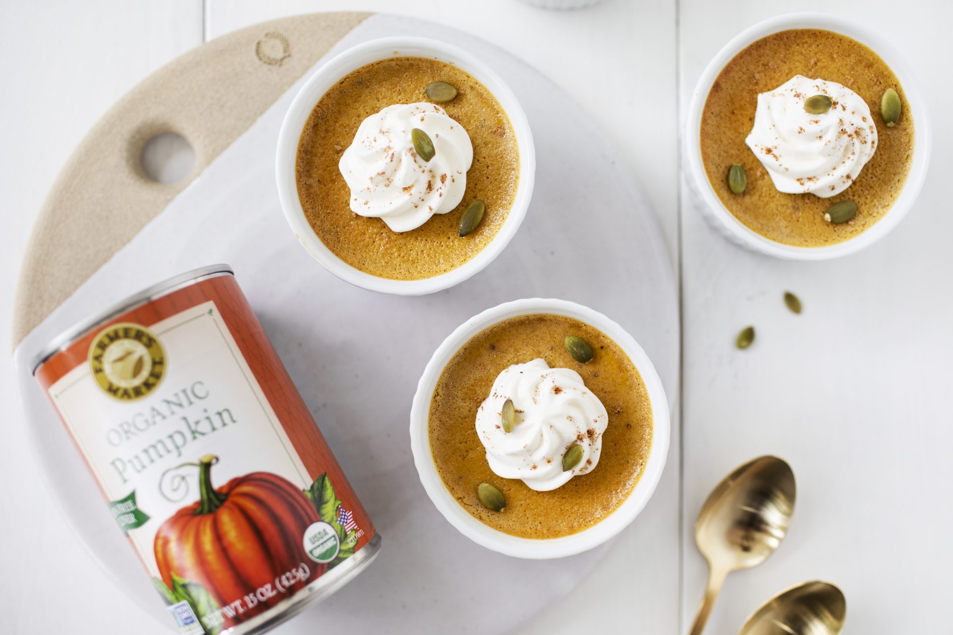 Pumpkin Spiced Pots de Creme | Farmer's Market Foods