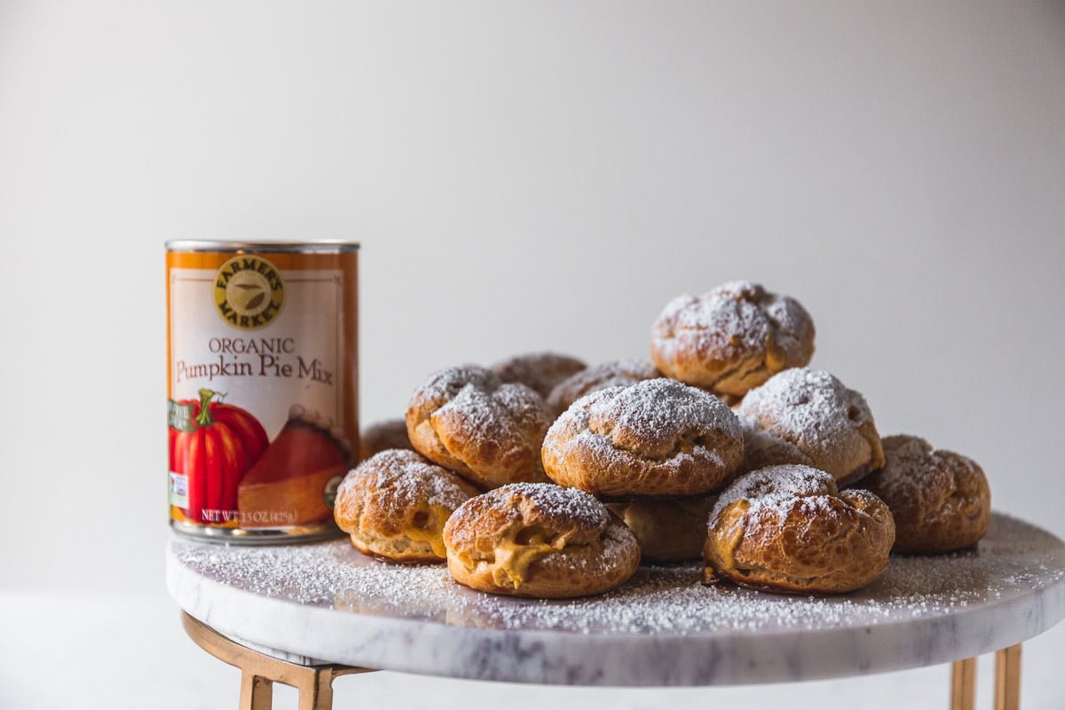 Pumpkin Pie Cream Puffs | Farmer's Market Foods