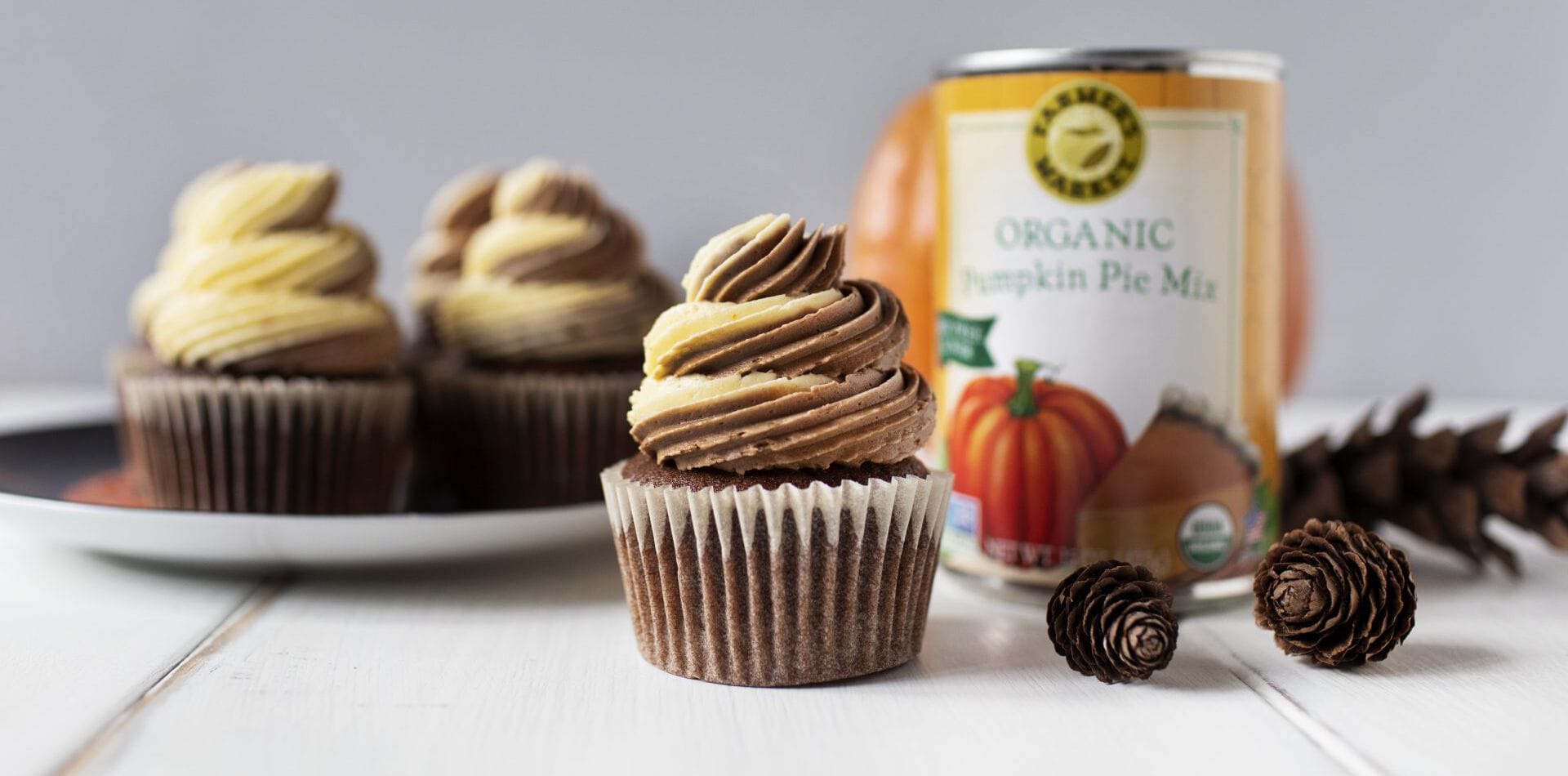 Pumpkin Chocolate Cupcakes | Farmer's Market Foods