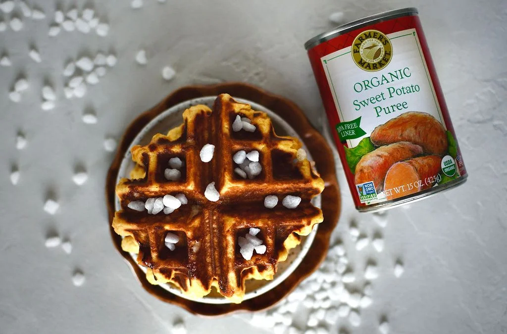 Sweet Potato Liege Waffles