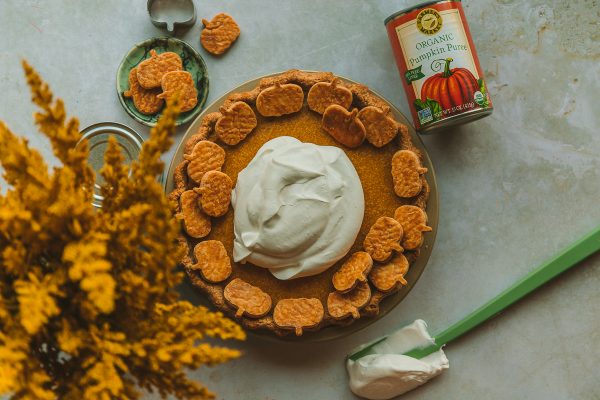 Pumpkin Mousse Pie with Organic Pumpkin Puree