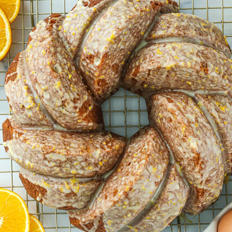 glazed sweet potato bundt cake