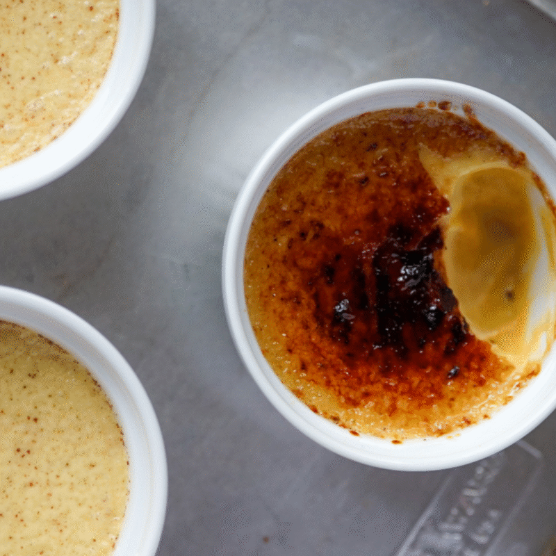 pumpkin spice creme brulee