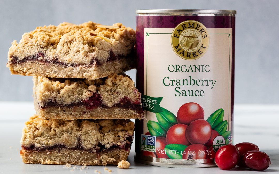 Gluten-Free Cranberry Almond Crumble Bars